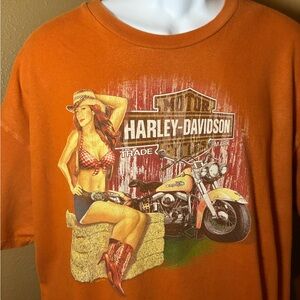 Harley-Davidson Orange Graphic Tee